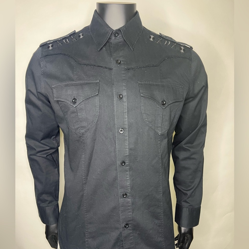 Monarchy Collection Military Long sleeve shirt Black